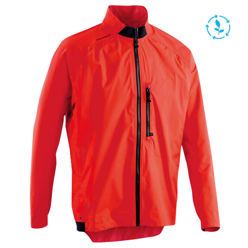 Imagine Jachetă ploaie MTB ST500 Roșu Bărbați