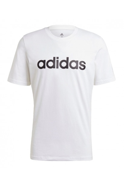 Imagine Adidas Essentials Embroidered Linear Logo T-Shirt Mens
