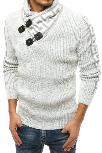 Imagine Men's ecru wool sweater WX1563