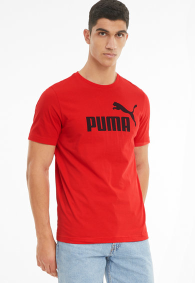 Imagine Puma Tricou de bumbac cu imprimeu logo Essential