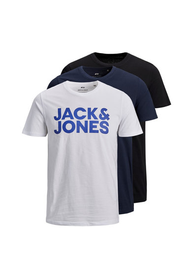Imagine Jack & Jones Set de tricouri cu imprimeu logo - 3 piese