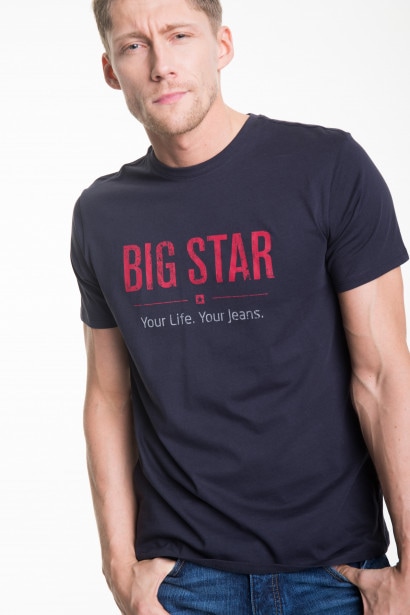 Imagine Big Star Man's Shortsleeve T-shirt 150045 Navy Blue-486
