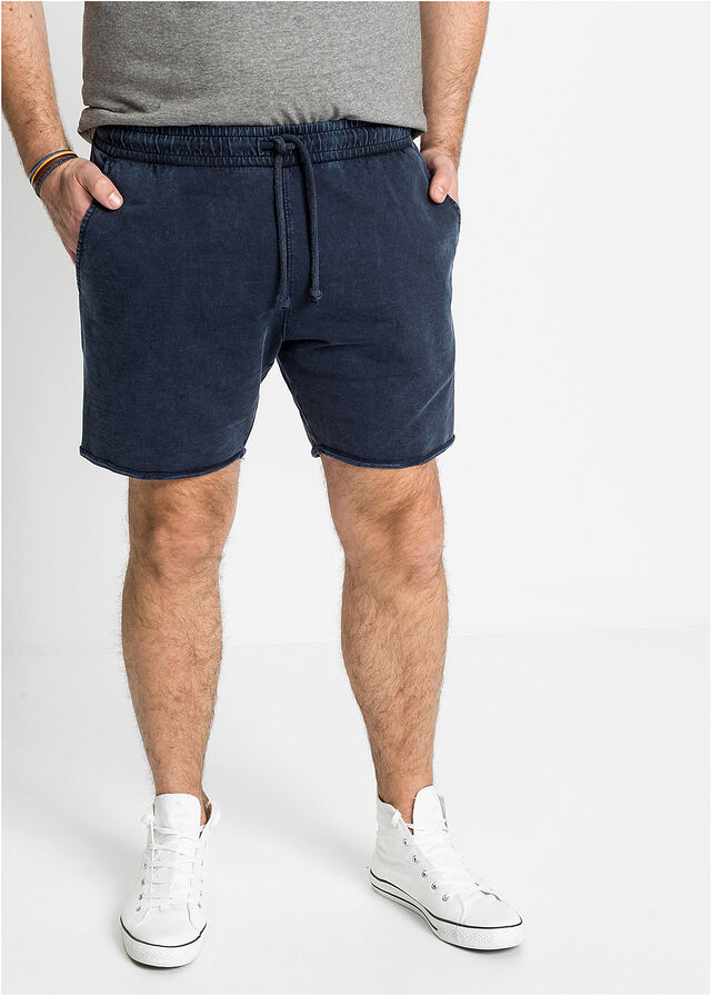 Imagine Pantaloni scurţi sweat cu aspect prespălat, Regular Fit