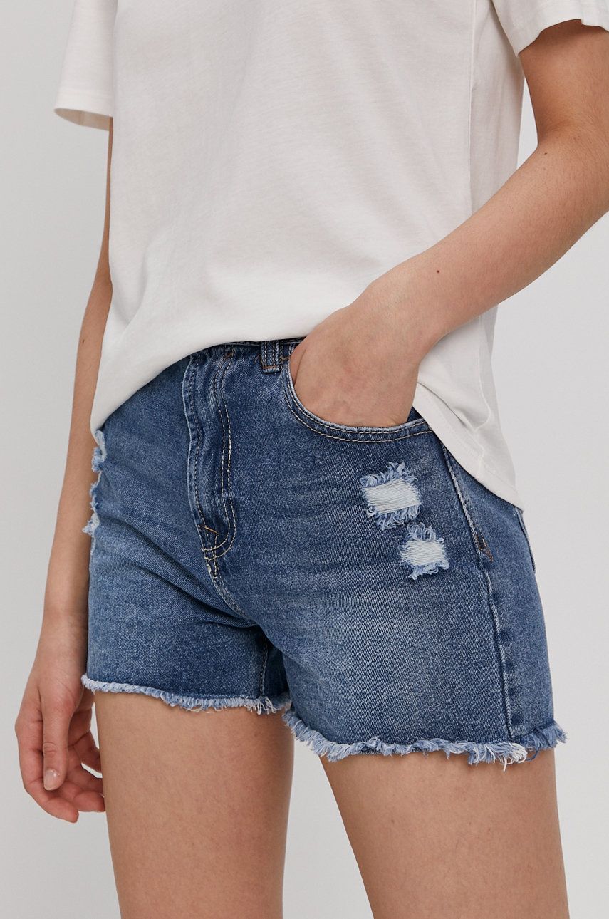 Imagine Haily's Pantaloni scurți jeans femei, material neted, high waist