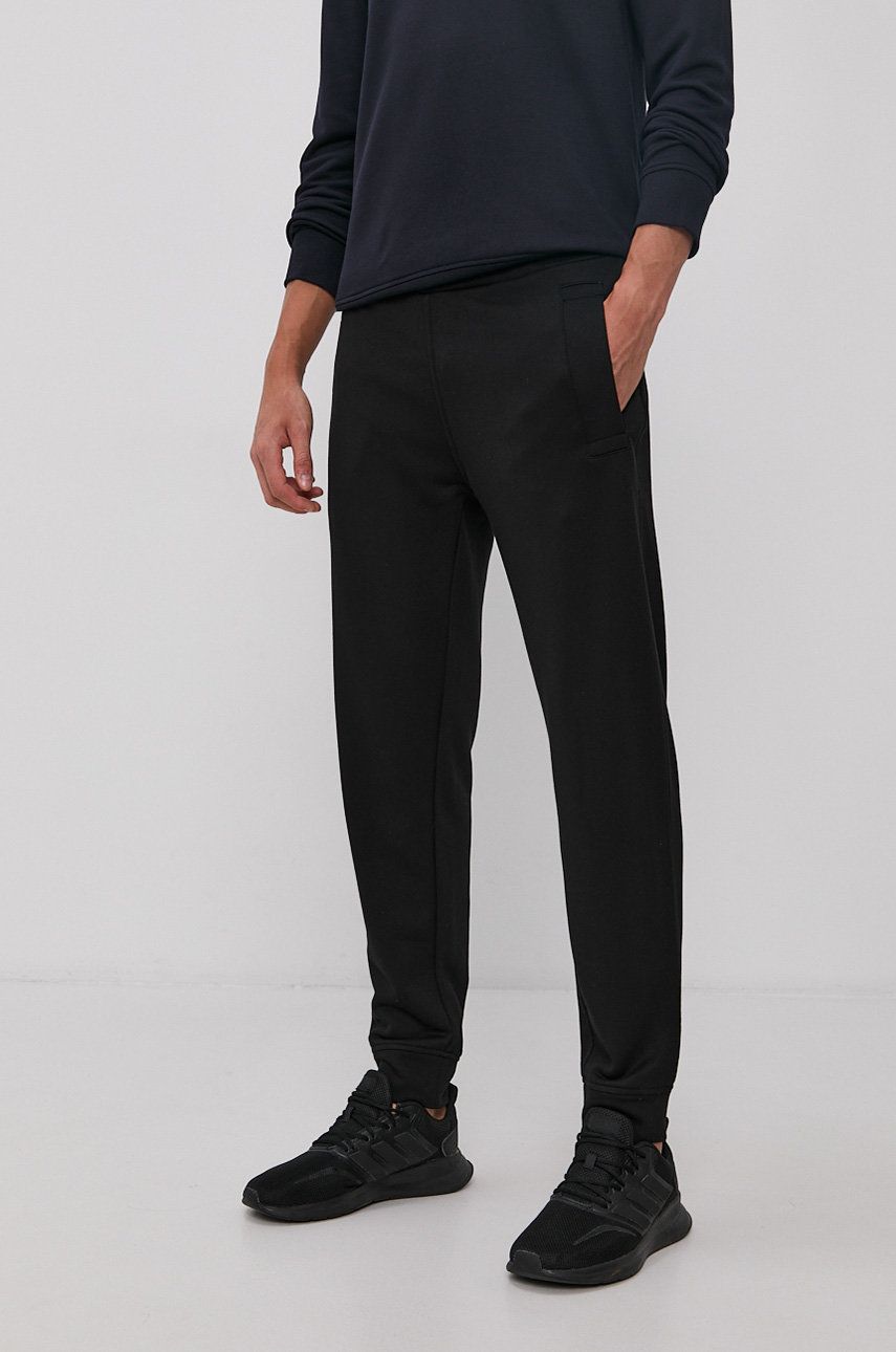 Imagine Emporio Armani pantaloni barbati, culoarea negru, drept