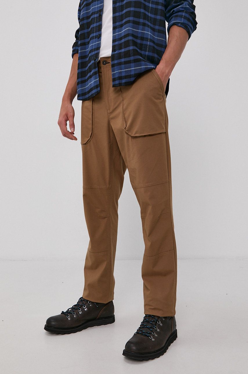 Imagine Columbia Pantaloni bărbați, culoarea maro, model drept
