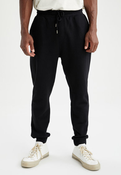 Imagine Pantaloni sport slim fit cu aspect texturat