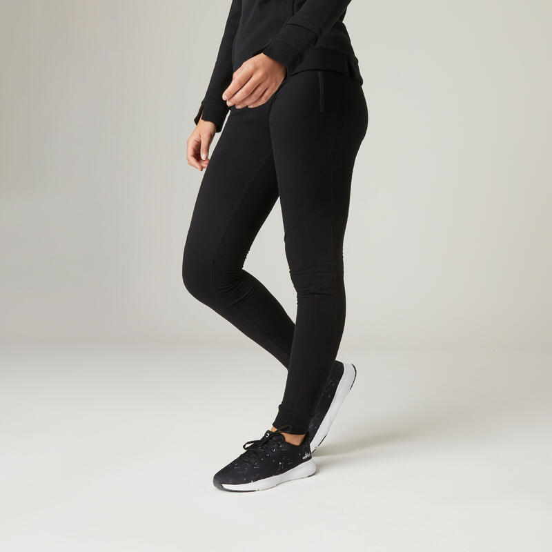Imagine Pantalon de trening 510 fitness călduros cu buzunare cu fermoar negru damă