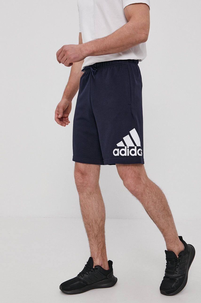 Imagine Adidas Pantaloni scurți FM6349 bărbați, culoarea albastru marin