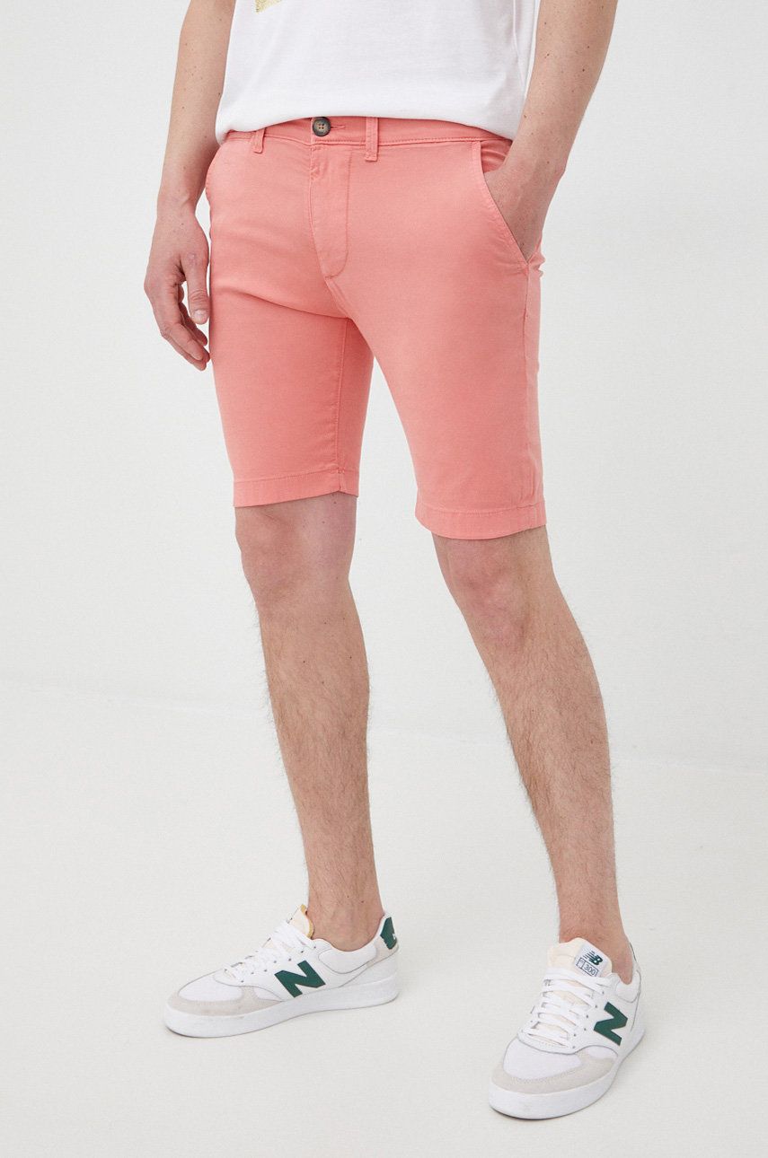 Imagine Pepe Jeans pantaloni scurti Mc Queen Short barbati, culoarea portocaliu