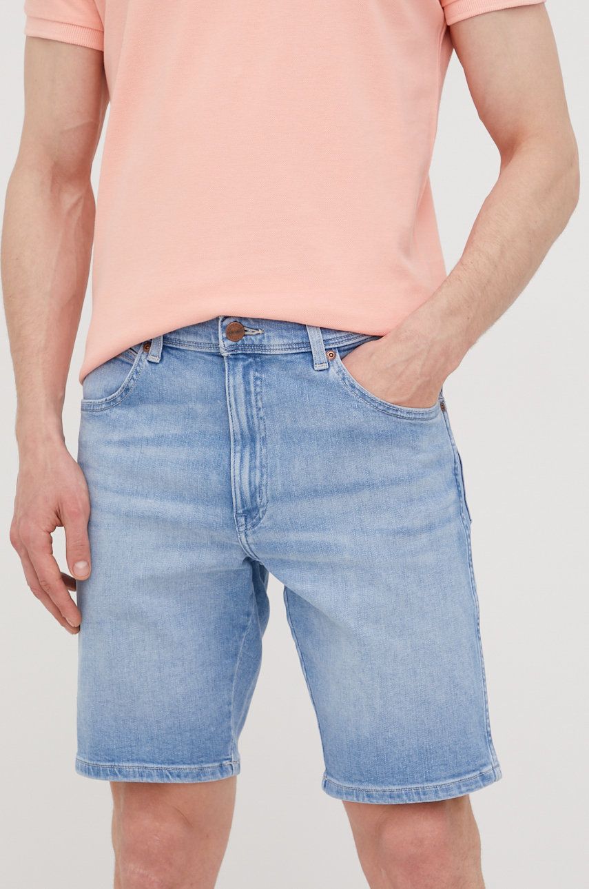 Imagine Wrangler pantaloni scurti jeans barbati,