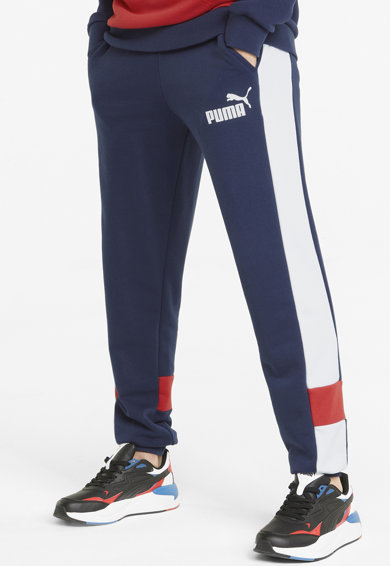 Imagine Pantaloni sport conici cu model colorblock ESS+