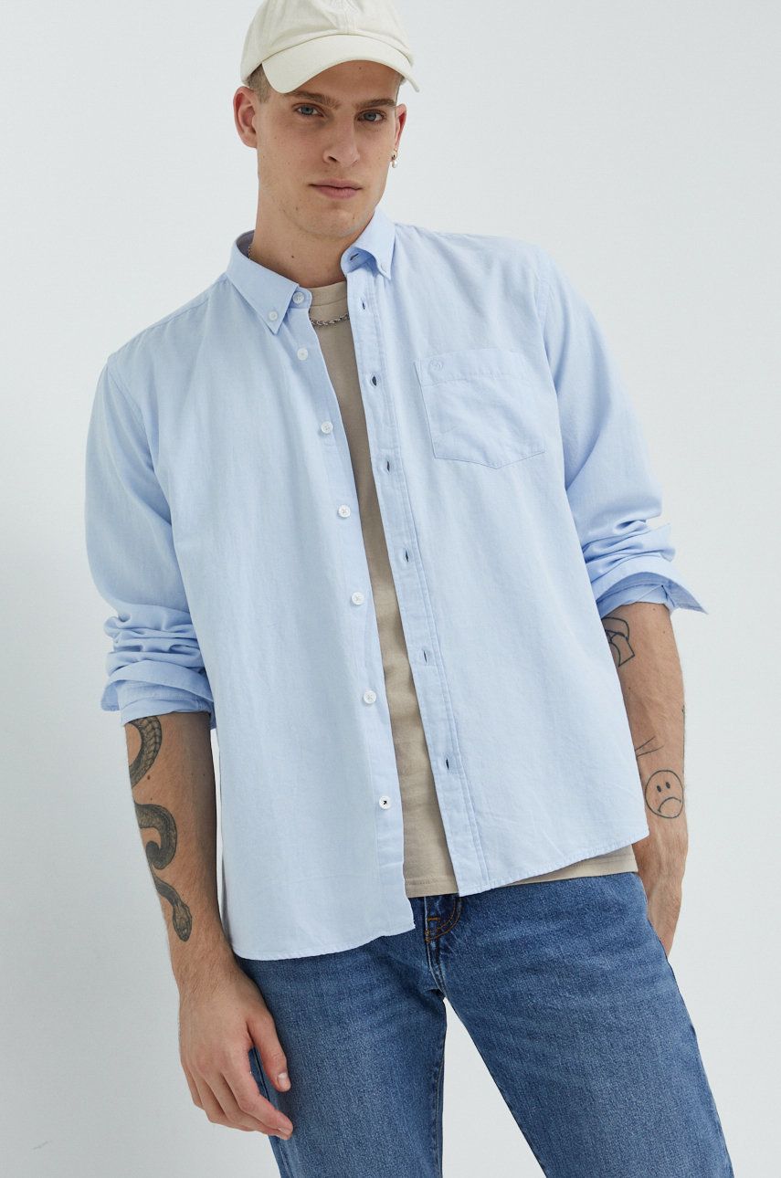 Imagine Cross Jeans camasa din bumbac barbati, cu guler button-down, regular