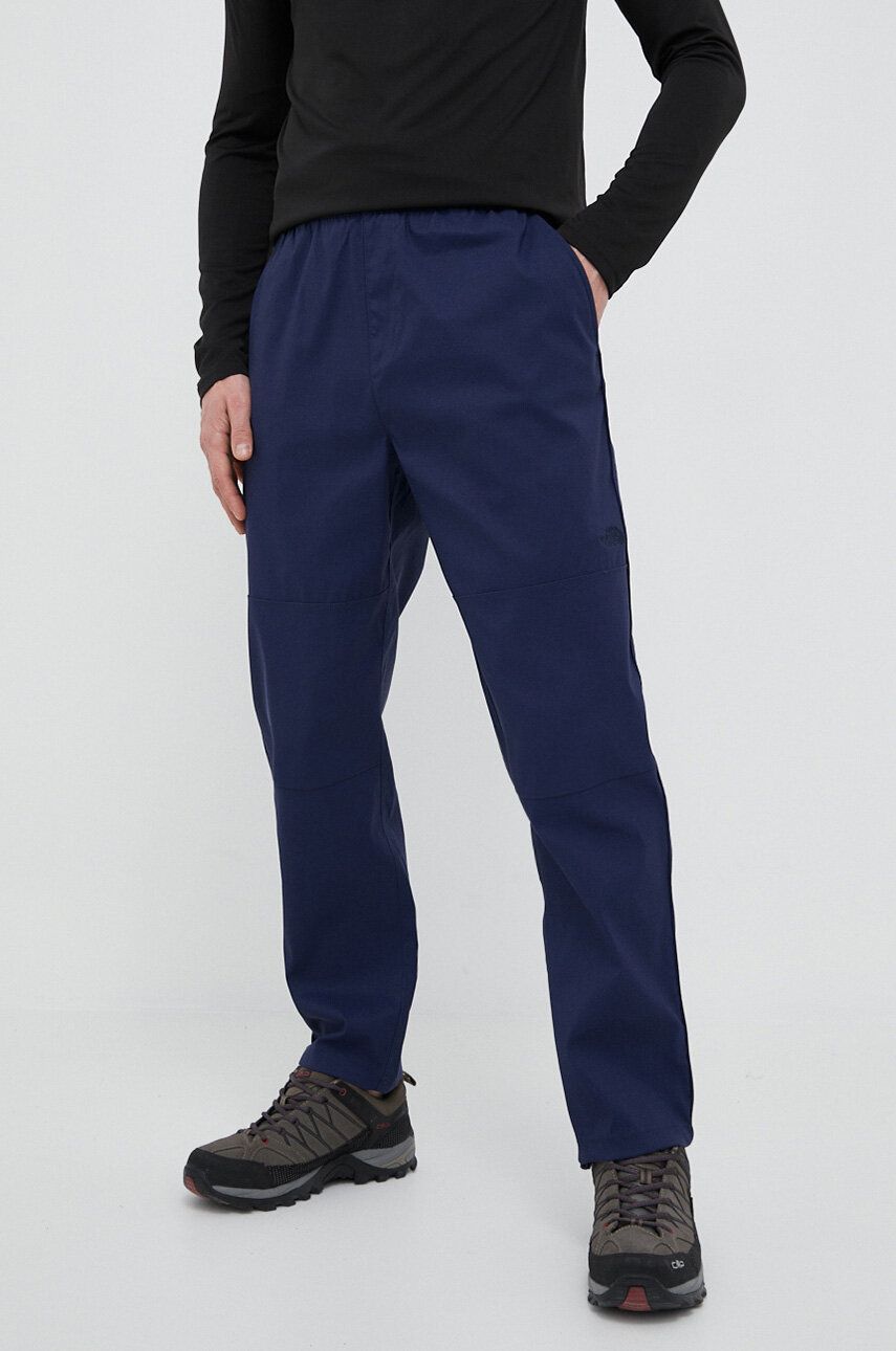Imagine The North Face pantaloni de exterior Class culoarea albastru marin, neted