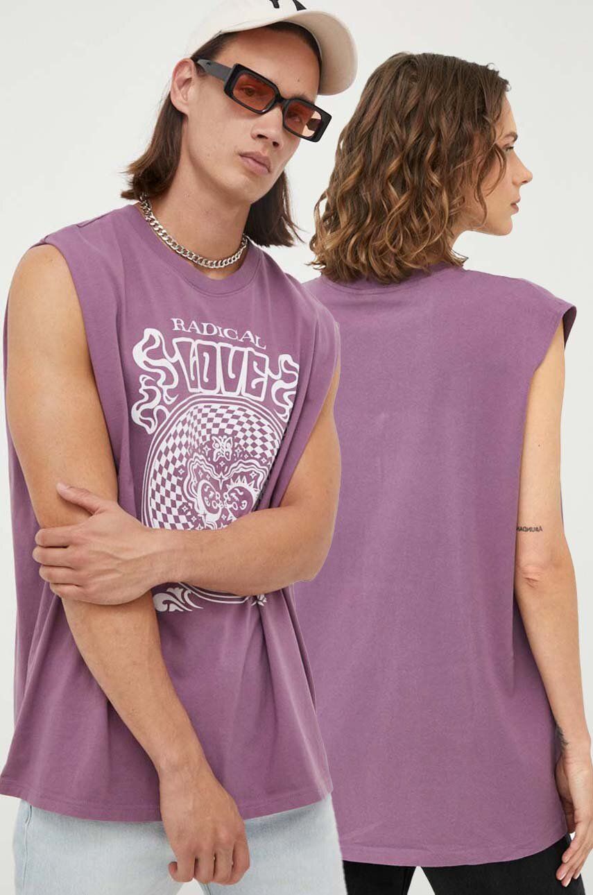 Imagine Levi's tricou din bumbac culoarea violet