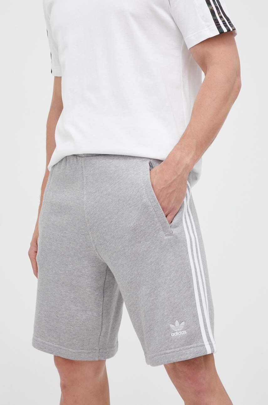 Imagine adidas Originals pantaloni scurți din bumbac culoarea gri IA6354-grey
