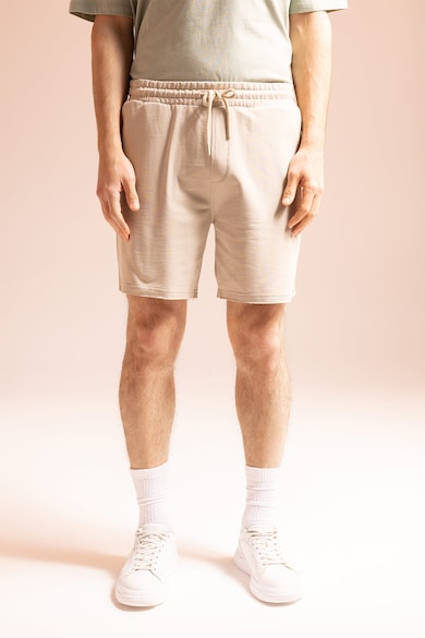 Imagine DeFacto Pantaloni scurti din amestec de bumbac cu buzunare laterale