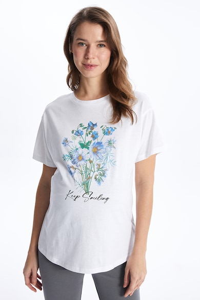 Imagine LC WAIKIKI Tricou din bumbac cu imprimeu floral