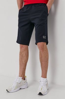 Imagine EA7 Emporio Armani Pantaloni scurți bărbați, culoarea albastru marin