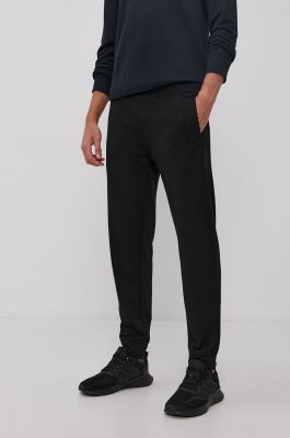 Imagine Emporio Armani Pantaloni bărbați, culoarea negru, model drept