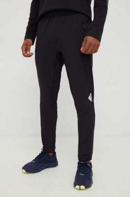 Imagine adidas Performance pantaloni de antrenament D4t barbati, culoarea negru, neted