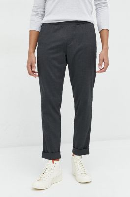 Imagine Abercrombie & Fitch pantaloni barbati, culoarea negru, drept