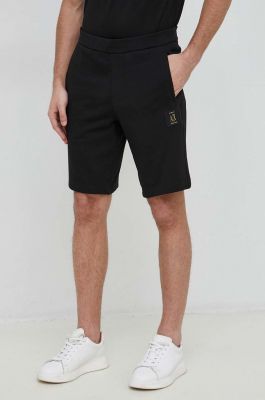Imagine Armani Exchange pantaloni scurti din bumbac barbati, culoarea negru