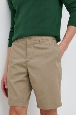 Imagine Lacoste pantaloni scurți bărbați, culoarea maro FH2647-02S