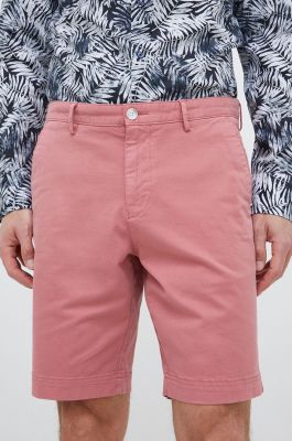 Imagine BOSS pantaloni scurți bărbați, culoarea roz 50487993
