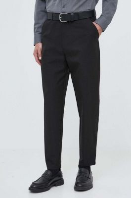 Imagine Armani Exchange pantaloni barbati, culoarea negru, drept