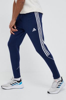 Imagine adidas Performance pantaloni de trening culoarea albastru marin, modelator