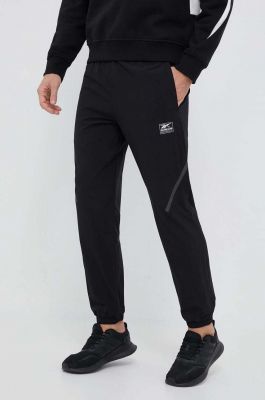 Imagine Reebok Classic pantaloni de trening culoarea negru, neted