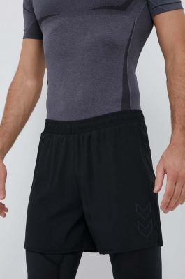Imagine Hummel pantaloni scurți de antrenament Fast culoarea negru