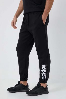 Imagine adidas pantaloni de trening culoarea negru, cu imprimeu