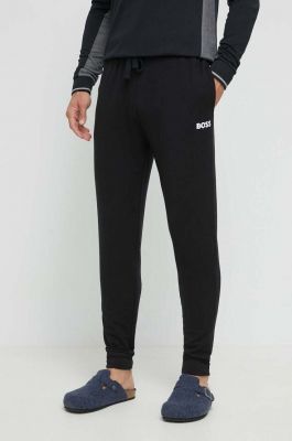 Imagine BOSS pantaloni de trening culoarea negru, cu imprimeu