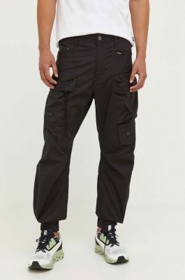 Imagine G-Star Raw pantaloni barbati, culoarea negru, cu fason cargo