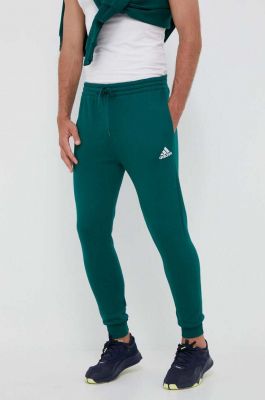 Imagine adidas pantaloni de trening culoarea verde, uni IJ8892