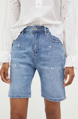 Imagine Answear Lab pantaloni scurti jeans femei, modelator, high waist