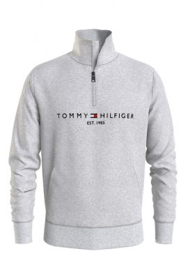 Imagine Tommy Hilfiger Bluza sport regular fit cu fermoar scurt si logo brodat