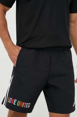 Imagine adidas Performance pantaloni scurți de antrenament Pride Tiro Downtime culoarea negru