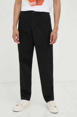 Imagine PS Paul Smith pantaloni barbati, culoarea negru, cu fason cargo