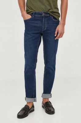 Imagine Sisley jeansi Stockholm barbati, culoarea albastru marin