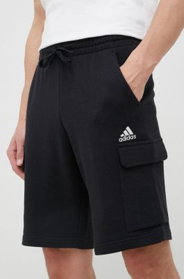 Imagine adidas pantaloni scurți din bumbac culoarea negru HA4338