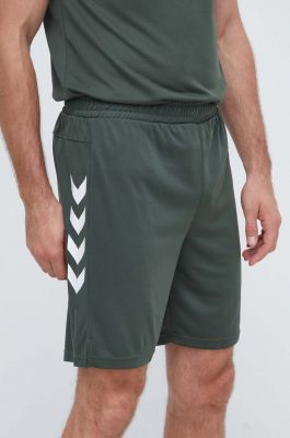Imagine Hummel pantaloni scurți de antrenament Topaz culoarea verde