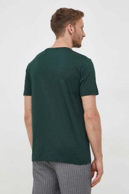 Imagine Gant tricou din bumbac culoarea verde, cu imprimeu