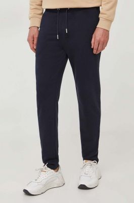 Imagine Karl Lagerfeld pantaloni de trening culoarea albastru marin, melanj
