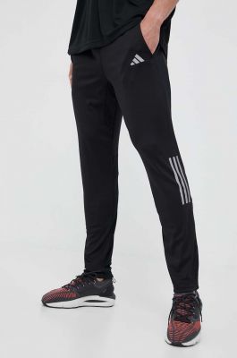 Imagine adidas Performance pantaloni de alergare Own the Run culoarea negru, cu imprimeu HN0806