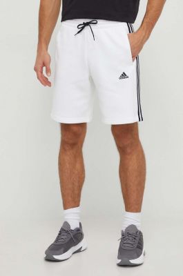 Imagine adidas pantaloni scurți bărbați, culoarea alb IJ8895