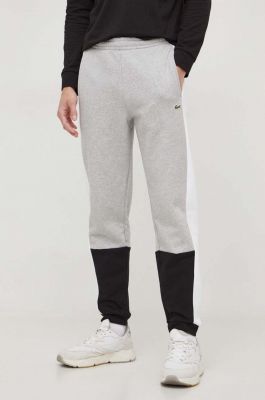 Imagine Lacoste pantaloni de trening culoarea gri, modelator