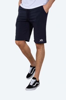 Imagine Alpha Industries pantaloni scurți Basic bărbați, culoarea bleumarin 116363.07-navy